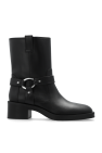 Stuart Weitzman BLACK Leather ankle boots 'Jax'