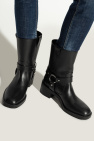 Stuart Weitzman BLACK Leather ankle boots 'Jax'