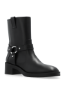 Stuart Weitzman BLACK Leather ankle boots 'Jax'