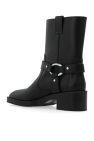 Stuart Weitzman BLACK Leather ankle boots 'Jax'