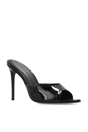 BLACK SUEDE STUDIO ‘Jazz 100’ heeled mules