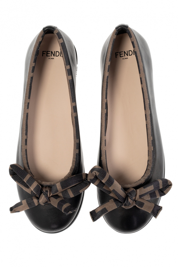 Fendi Kids Ballet flats with logo