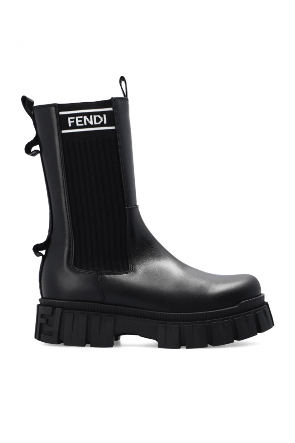 Fendi Kids Boots with logo