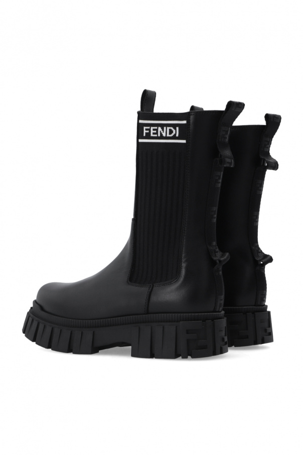 Fendi Kids Boots with logo