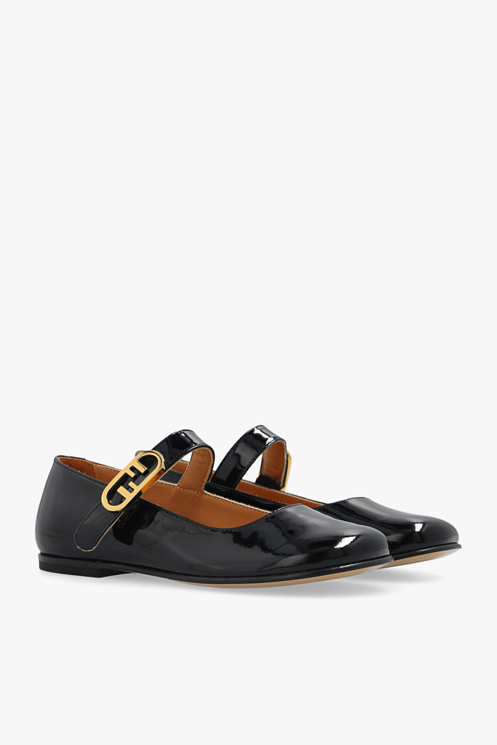 Fendi Kids Leather ballet flats