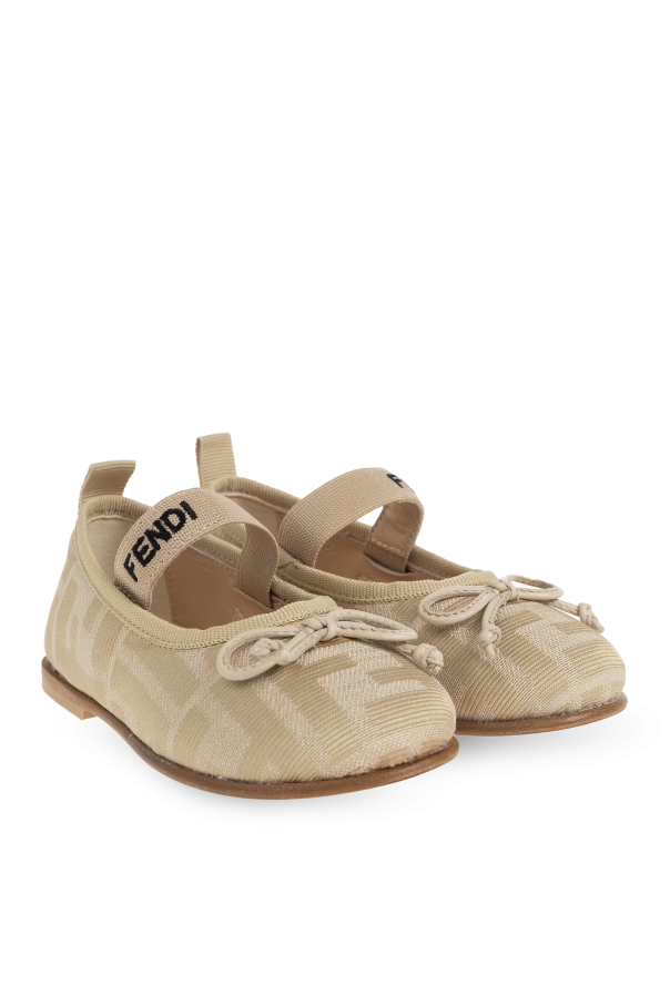 Fendi Kids Ballet flats with logo