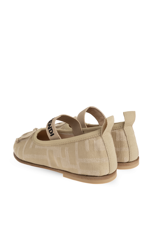 Fendi Kids Ballet flats with logo