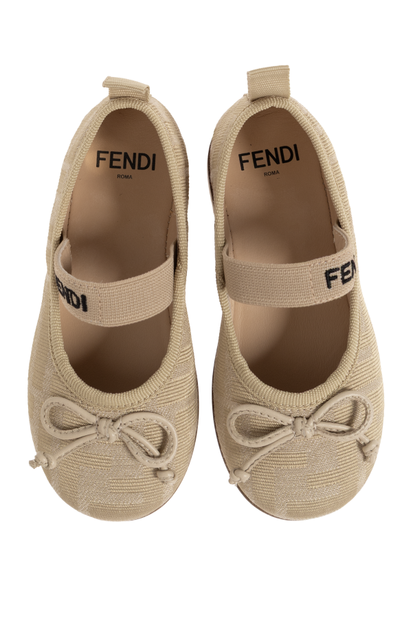 Fendi Kids Ballet flats with logo