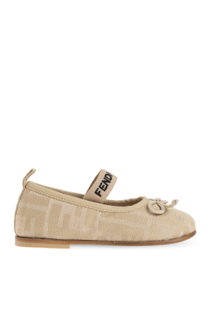 Ballet flats with logo