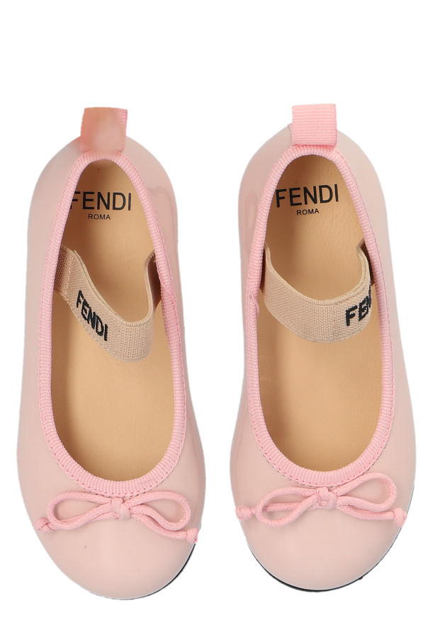 Fendi Kids Patent Leather Ballet Flats