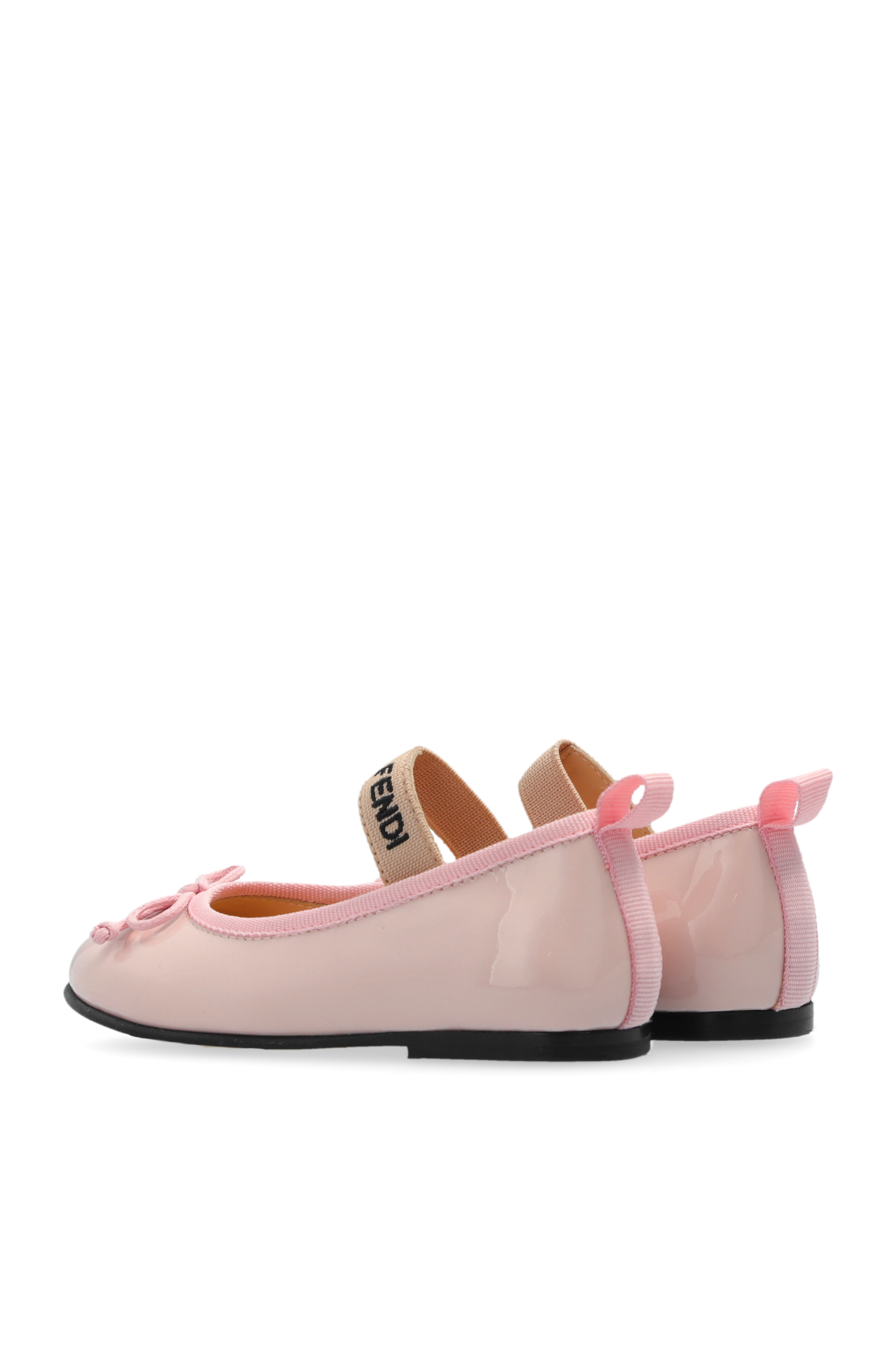 Fendi Kids Patent Leather Ballet Flats