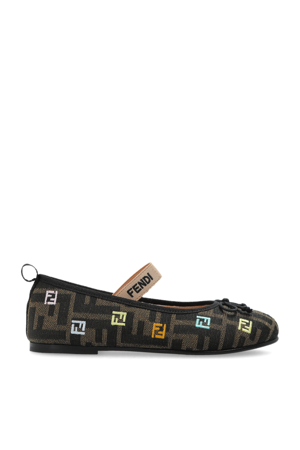 Monogram ballet flats od Fendi Kids
