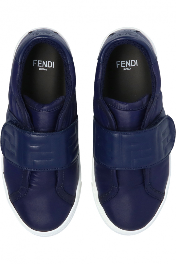 Fendi Kids Fendi logo debossed crossbody bag