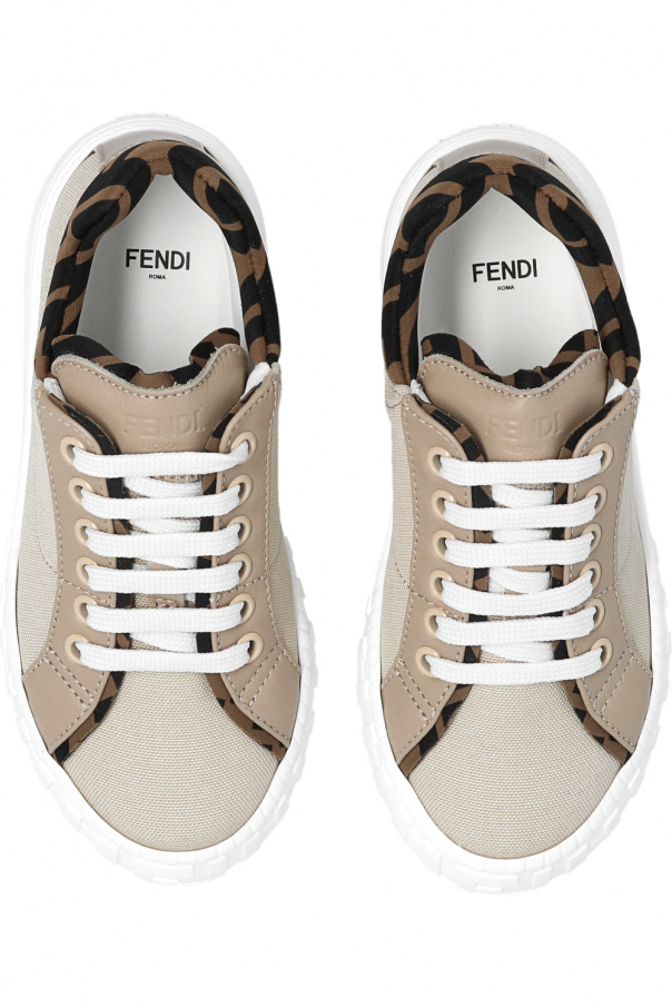 Fendi Kids Fendi Kids TEEN FF-logo low-top sneakers