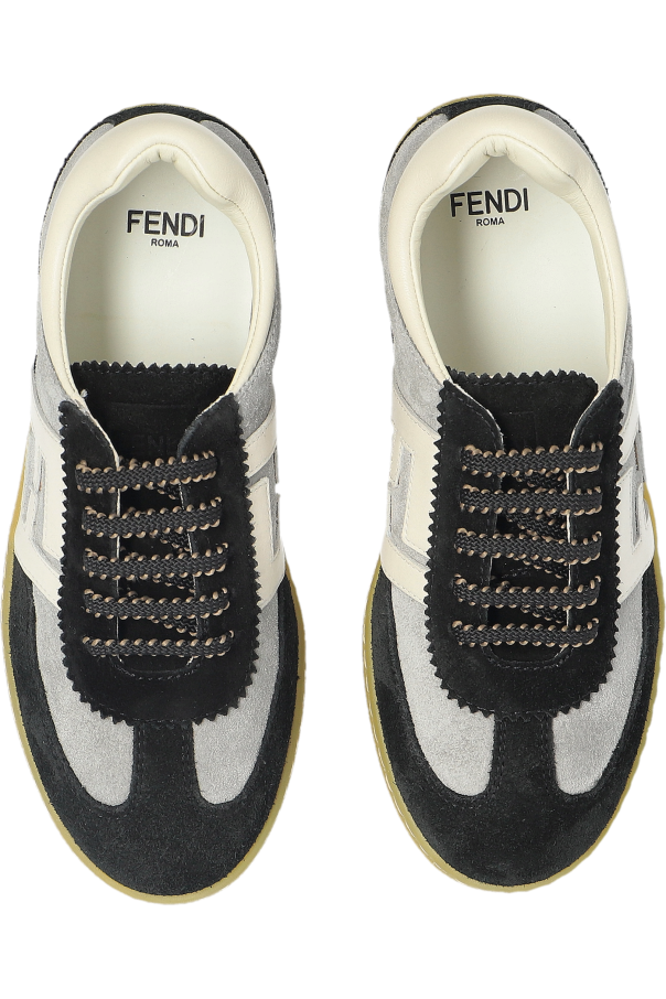 Fendi Kids Zapatillas deportivas de ante