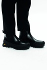 JIL SANDER BLACK Leather Chelsea boots