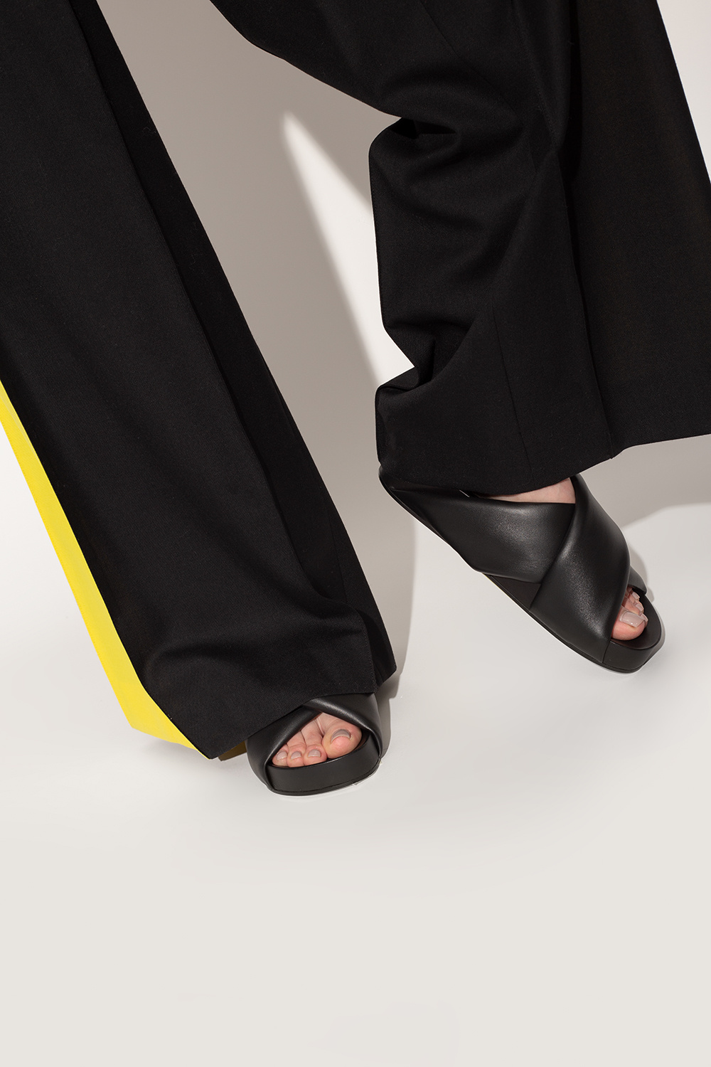 JIL SANDER Leather slides