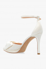 Kate Spade cream Satin heeled sandals