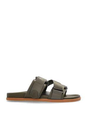 Leather slides