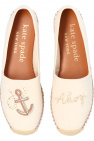 Kate Spade cream 'Tippy' espadrilles with logo