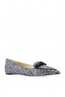 Kate Spade SILVER ‘Poppy’ ballet flats with bow