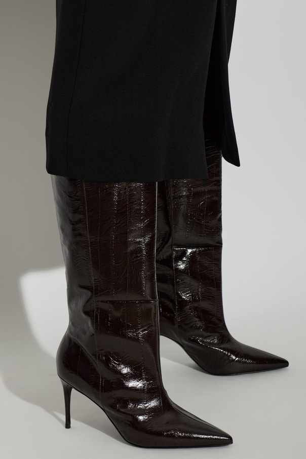 BLACK SUEDE STUDIO ‘Kath’ heeled knee-high boots