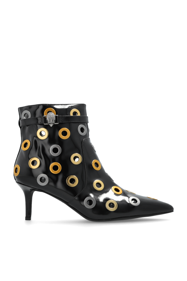 Kurt Geiger Skórzane botki na obcasie `Kensington`