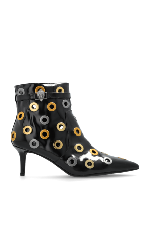 Leather heeled ankle boots 