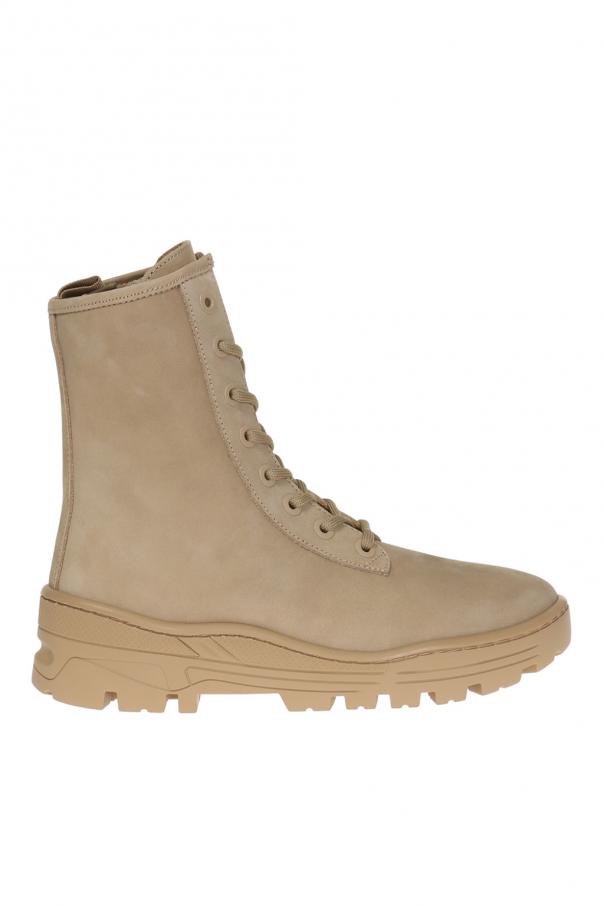 beige yeezy boots