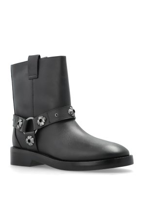 Kate Spade Lederstiefeletten mit Applikationen