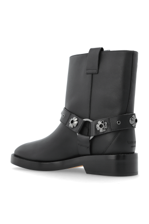 Kate Spade Lederstiefeletten mit Applikationen
