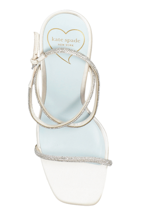 Kate Spade Sandalias de tacón con cristales brillantes