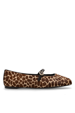 "Halo" ballerinas with giraffe motif