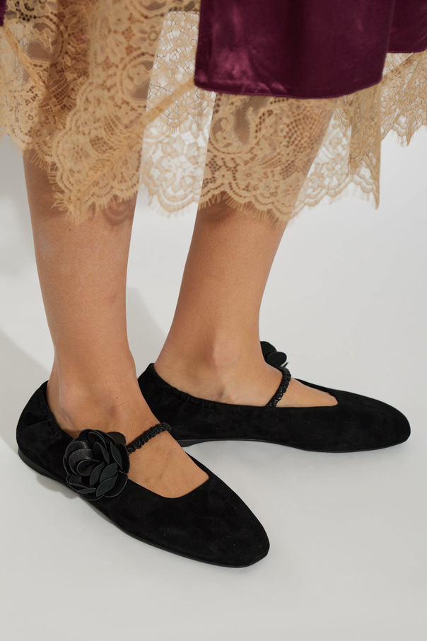 Kate Spade Suede ballerines with appliqué