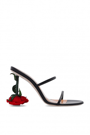 ‘rose’ heeled slides od Loewe