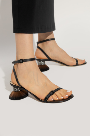 ‘petal’ heeled sandals od Loewe