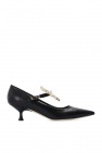 Loewe BLACK Bejewelled stiletto pumps