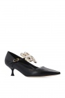 Loewe BLACK Bejewelled stiletto pumps
