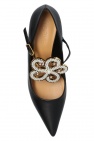 Loewe BLACK Bejewelled stiletto pumps