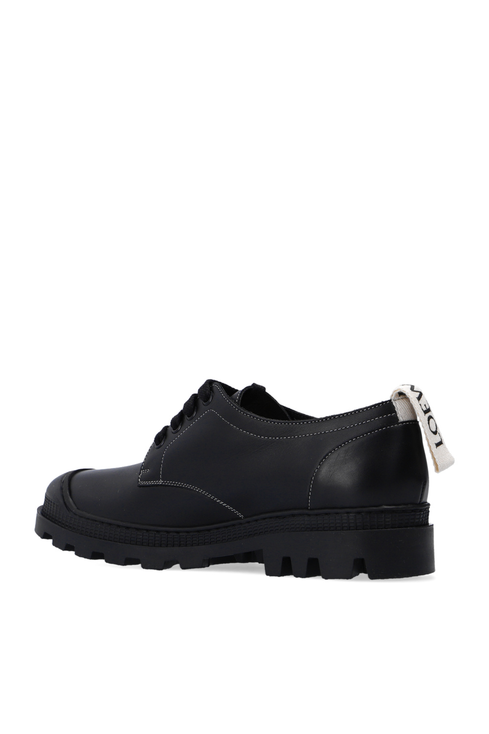 Loewe Derby Siyah shoes with logo