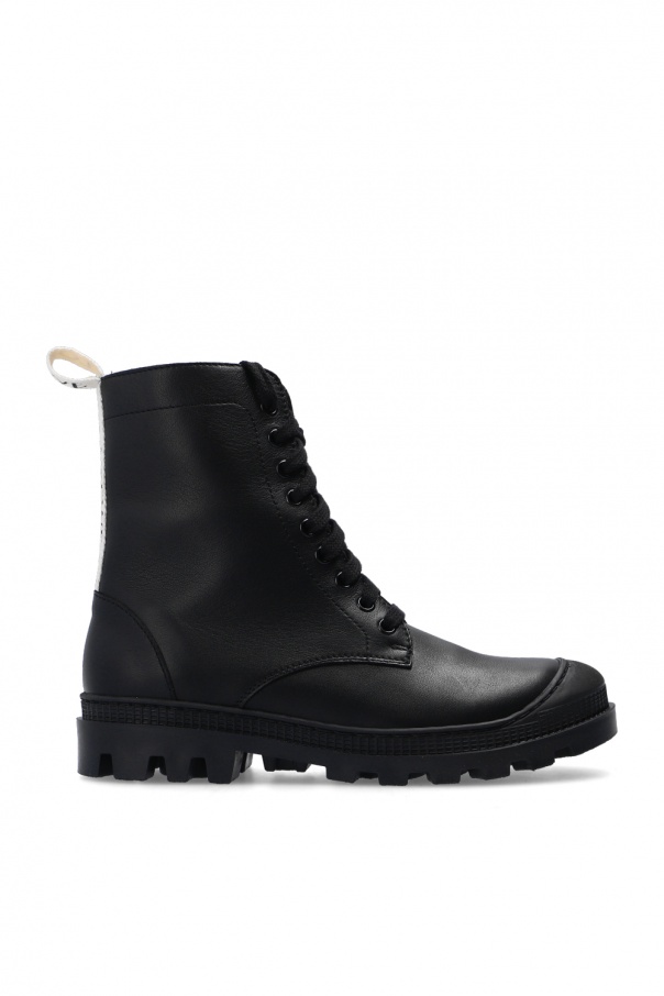 Loewe Leather combat boots