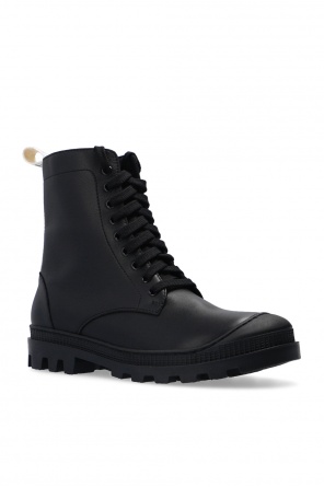 Loewe Leather combat boots