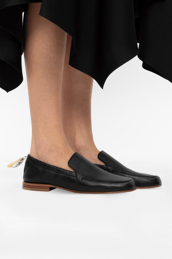 loewe petit Leather moccasins