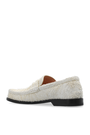 Loewe blanche ‘Campo’ suede loafers