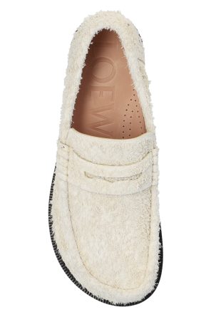 Loewe blanche ‘Campo’ suede loafers