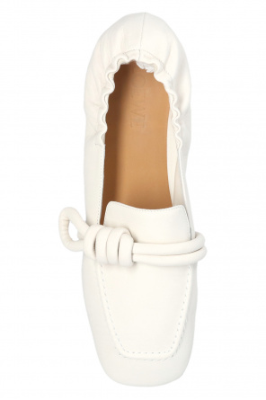 loewe Leather-Trimmed ‘Flamenco’ leather loafers