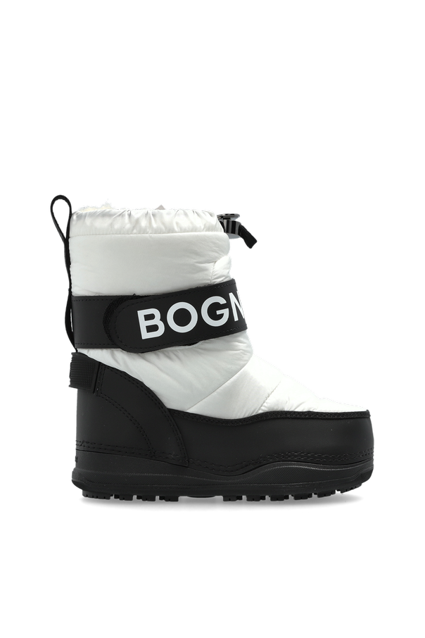 White and Black 'La Plagne Jr 6' Snow Boots BOGNER X MICHELIN od BOGNER Kids