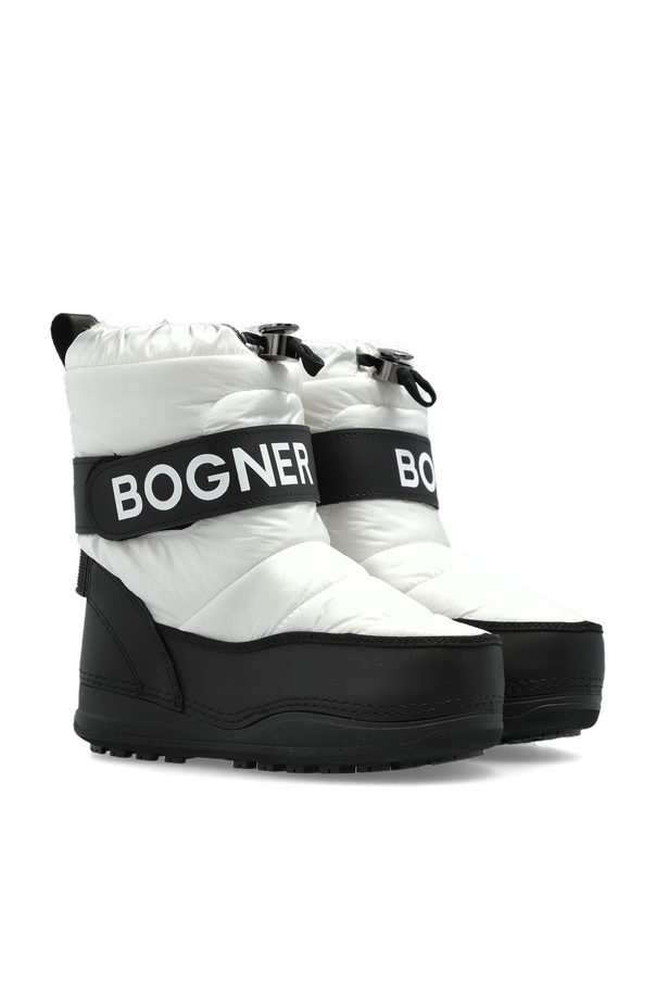 BOGNER Kids White and Black 'La Plagne Jr 6' Snow Boots BOGNER X MICHELIN