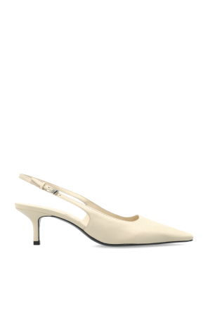 Leather heeled shoes `Lainey`