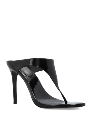 BLACK SUEDE STUDIO Leather heeled mules 'Laurel'